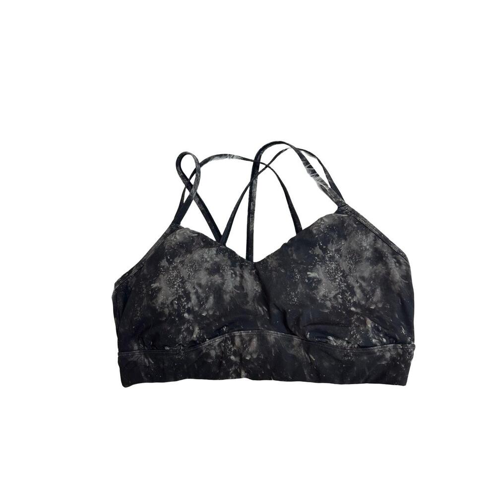 All In Motion Sports Bra Womens Size XXL Black Strappy Tie-dye Crossover